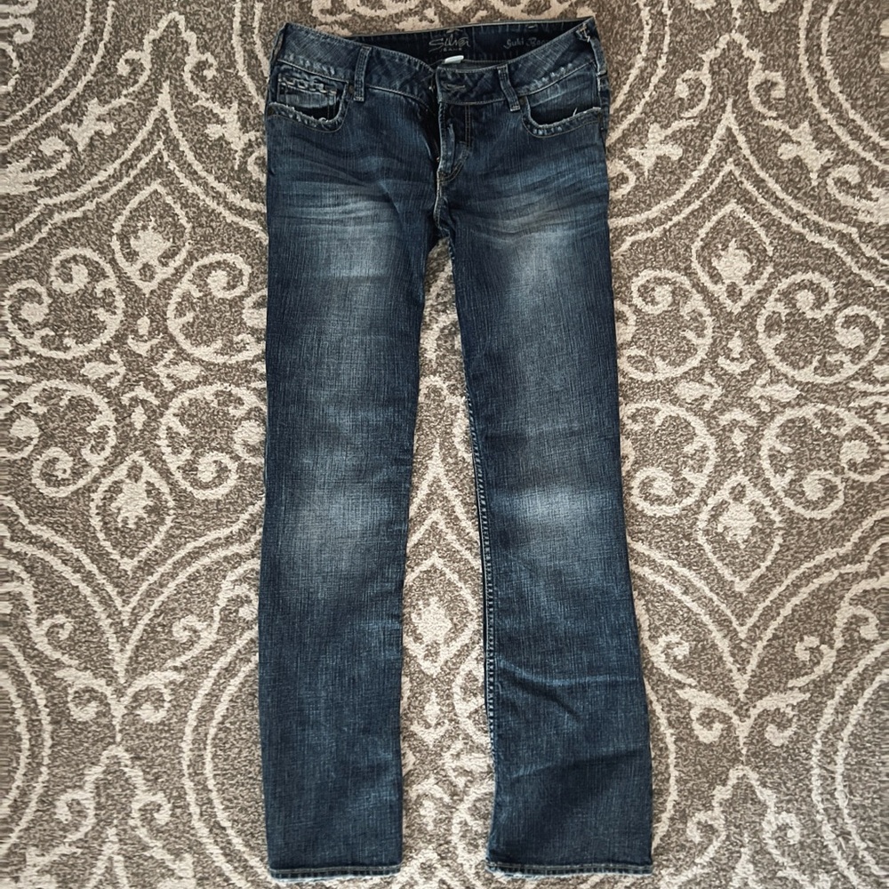 Silver Jeans Womens 32x32 Blue Suki Bootcut Jeans